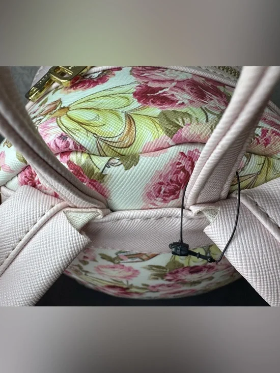 Loungefly Disney Belle Floral Mini Backpack Beauty & The Beast Pink Preloved - Picture 4 of 9